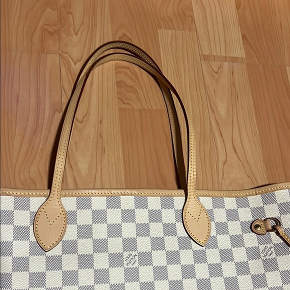 Louis Vuitton Damier Azur Neverfull MM, rose ballerine interior, - Picture 3 of 17